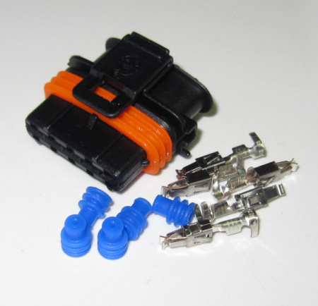 5 pole Compact connector  SET, 0.5 - 1.5 mm2 JPT female pins, Co