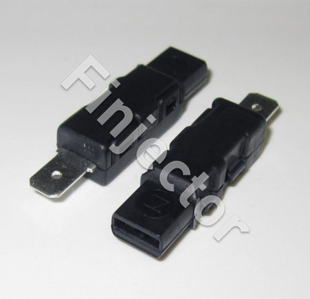 Diode 1A / 400V, IP54, 2 x 6.3 mm blade terminals, male and female