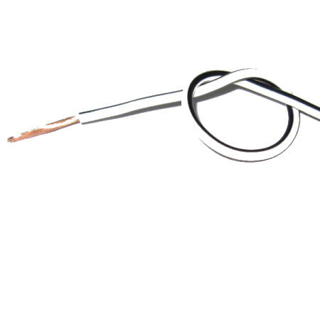 Autocable 0.75mm² white-black (full reel=100m)