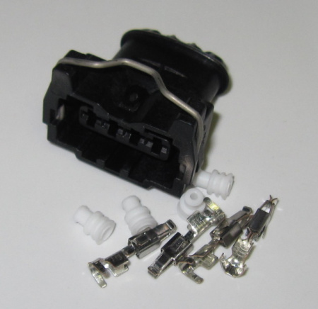 4-napainen Bosch Jetronic liitinsarja (1.5-2.5 mm2) pinneillä ja tiivisteillä