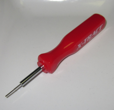 Extraction tool for Tyco MCON 1.2 and  Yazaki 0.64 terminals