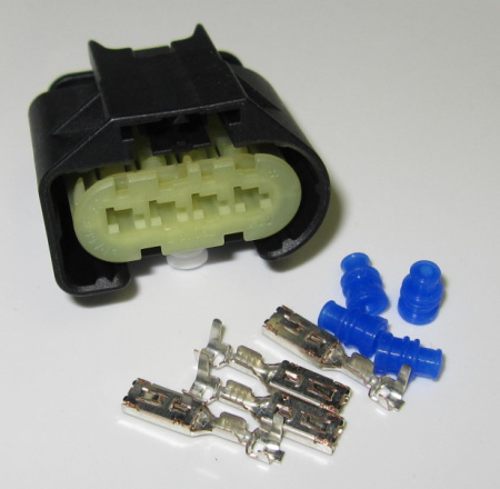 KKS SLK 2,8 ELA CPA, 4 pole connector SET, for wire size 0.5-1 mm2, Code B Clip top, Without retaining