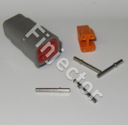 Deutsch DTM 4-napainen urosliitinsarja, 0.3-1.5 mm2, krimpattavat pinnit