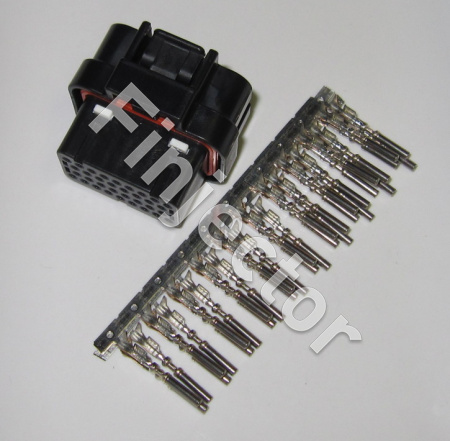 Motec and Haltech connector set 34 pole, female terminals 0.75-1
