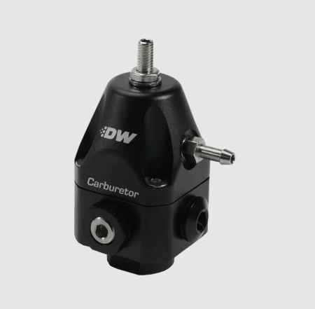 Compact Carburetor Adjustable Fuel Pressure Regulator, 6AN Inlet