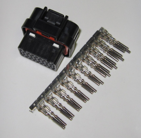 Motec and Haltech connector set 34 pole, female terminals 0.75-1