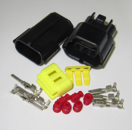 3 pole connector pair, Sumitomo / Yazaki / Econoseal J Series