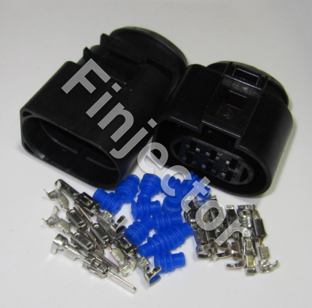 6 pole waterproof connector PAIR for wire size 0.5 - 1.5 mm2 JPT