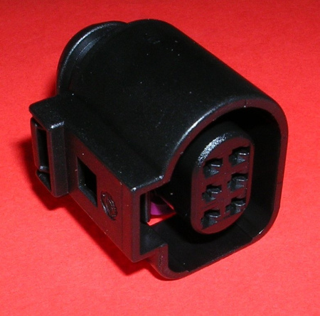 6 pole connector, JMT female pins, 2 rows. For LSU 4.9 lambda se