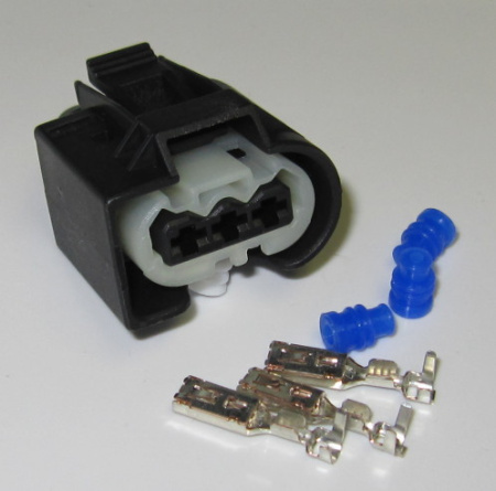 KKS SLK 2.8 ELA, 3 pole connector SET, 0.5- 1 mm², Code B Clip top, Standard BMW