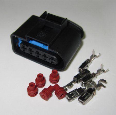5 pole male connector set, 0.5–1 mm² (1J0973999A-SET)