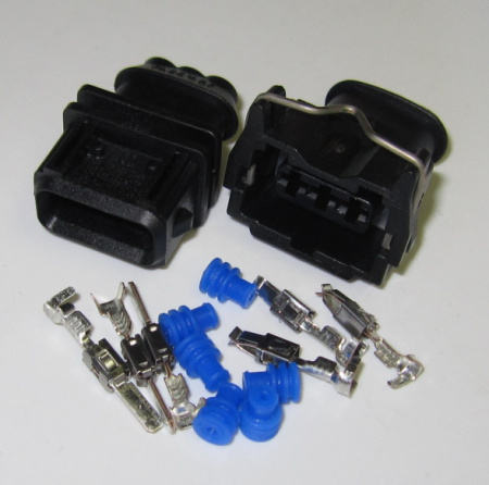 3 pole Bosch Jetronic connector pair for wire size 0.5 - 1.5 mm2