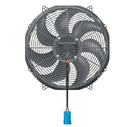 Brushless Spal blower, 12V, Ø 385 mm, suctive, VA91-ABL326P/N-65A, PWM controlled