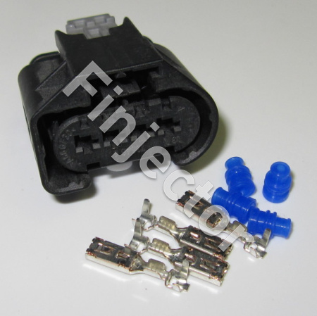 KKS SLK 2,8 ELA CPA, 4 pole connector SET, for wire size 0.5-1 mm2, Code A Clip top, Rest Position push