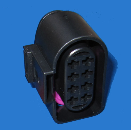 8 pole connector, JPT female pins, 2 rows (8D0973734)
