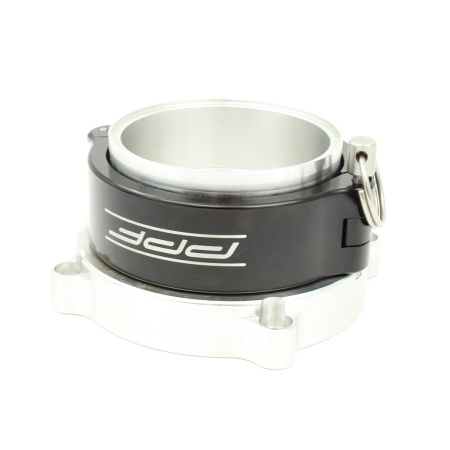 Inlet flange for Bosch 82 mm throttle, 3" (75 mm) billet with quick clamp, O ring seals (IF82-3)