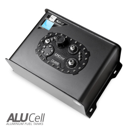 20 liter aluminum fuel cell w. Integrated 2 l Fuel Surge Tank