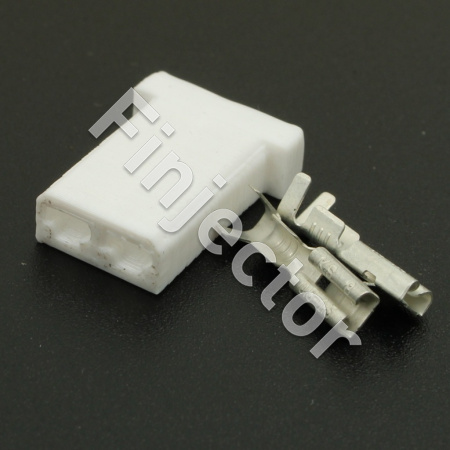 2 pole connector set for D Jetronic injectors and temp. sensors, 3D printed connector