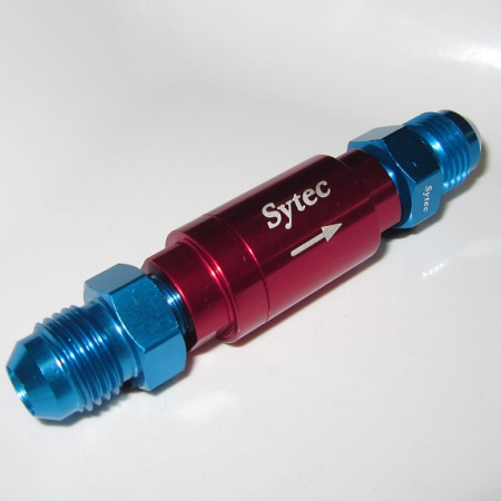 Sytec takaiskuventtiili JIC-6 (AN6) lähdöillä, punainen (OWVS200-R)
