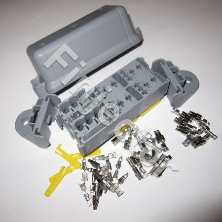 Fuse (6 X GM mini) + relay (4 X Micro relay) holder with cover