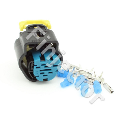 5 pole Bosch Trapez connector KIT, Code B, Matrix 1.2 terminals 0.35...0.5 mm²