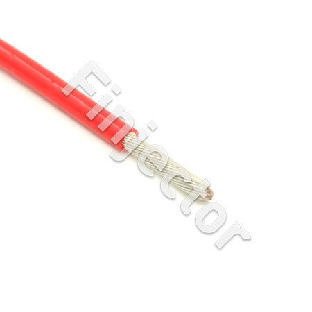 Chemical and heat resistant 2.5mm² auto cable, gasoline and ethanol compatible. RED (2,5ITCPUN)