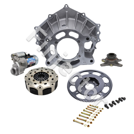 BELLHOUSING KIT, CHEV(E), ALUM, 102T, 5.5" C/C, 3 DISC, 26 SP, (TILTON 52-31230)