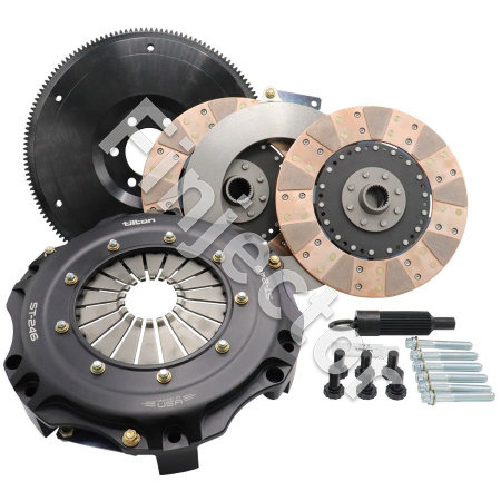 ST-246 TWIN DISC CLUTCH KIT, CERAMETALLIC DISCS, CAMARO GEN6, CORVETTE C7, 1250 LB-FT, (TILTON 55-20