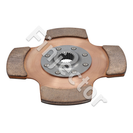 1 (W) Clutch Disc Pack, Ceram, 7.25", 7/8" spline, 20 teeth (TILTON 64185-8-W-25)