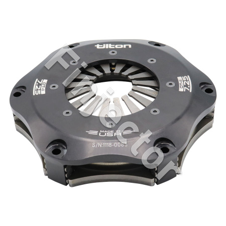 CLUTCH, CERAM, 7.25", 2 PL, UHR, DBL GRAY, STEP, (TILTON 66-302UGG)