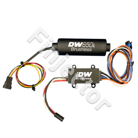 DW650iL 650lph Brushless In-line Fuel Pump with Single/Two-Speed Controller