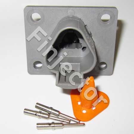 Deutsch DT 3-napainen naarasliitinsarja, 0.5-1 mm2, 41 X 32 mm