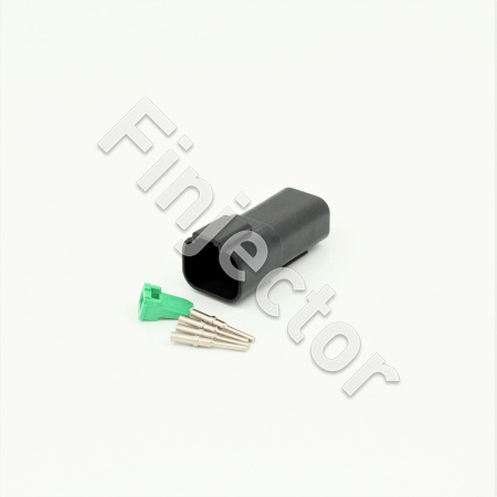 Deutsch DT 4-napainen naarasliitinsarja, musta, 0.5-1 mm2
