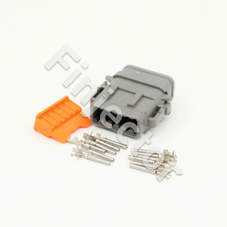 Deutsch DTM 12 pole connector set, 0.3-1.5 mm2, crimpable pins