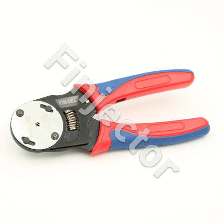 Puristuspihdit Deutsch DT-holkkiliittimille, nelileukapuristus. AWG 16-18 (0.5-2mm²)(FIN-16X)