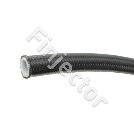 GB0724 AN6 SS Braided Hose Teflon (PTFE) (Black braided nylon)