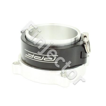 Inlet flange for Bosch 82 mm throttle, 3" (75 mm) billet with quick clamp, O ring seals (IF82-3)
