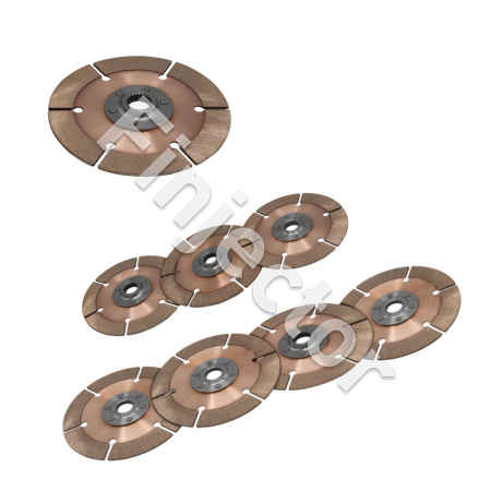 OT-185 7.25” Metallic kytkinlevy paketit, 29mm akseli, 10 booria