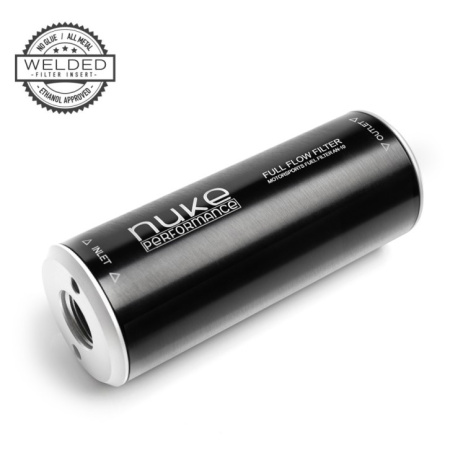 Fuel filter Slim 10 micron Stainless steel element, AN10 ORB (NUKE 200-02-203)