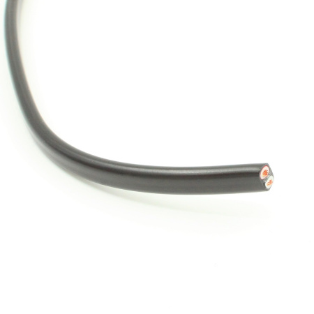 Automotive assemly cable 2 x 1.5mm², flat black, red and black wires (full roll = 50m) (02314235)