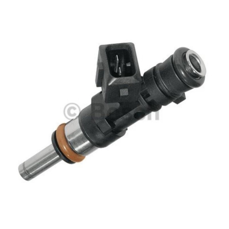 EV14-Suutin, 12 Ohm, 304cc, E 17, Jetronic (EV1), O-O 49 mm, Pitkä (Bosch 0280158108)