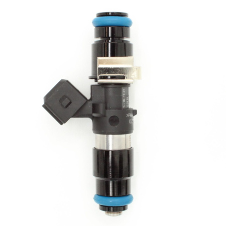 EV14-Suutin, 12 Ohm, 714cc, C, Jetronic (EV1), O-O 61 mm, Pitkä, Lyhyt 14 mm yläholkki suodattimella, Alaholkki 14 mm tiivisteellä (Bosch 0280158112-L14)