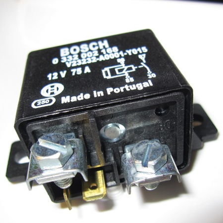 BOSCH POWER RELAY 12V / 75A (Bosch 0332002168) Discontinued product, not available any more.