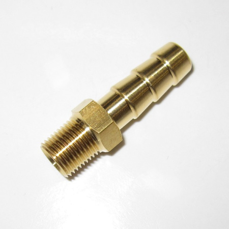 Letkukara 8 mm letkulle, 1/8-27 NPTF, messinkiä