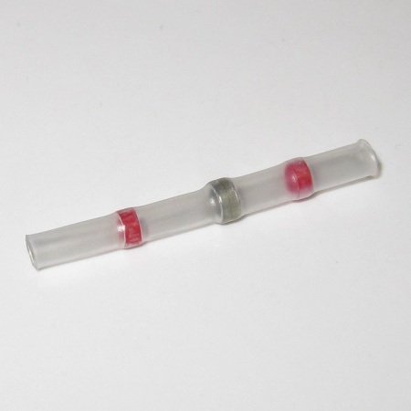 Shrink butt splice, Red, for 2.7 mm cable