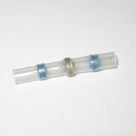 Shrink butt splice, Blue, for 4.5mm wire