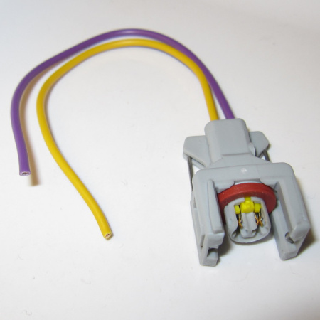 Connector pigtail for DELPHI COMMON RAIL-injector, 12 cm wires
