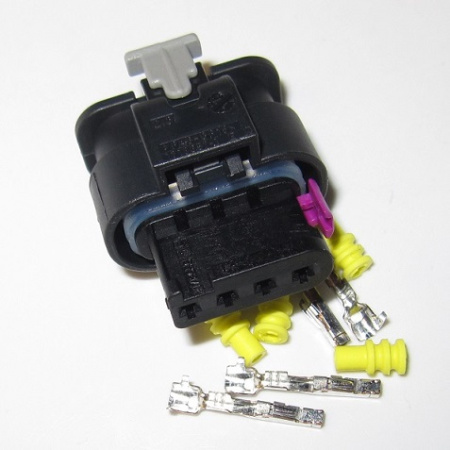 4 pole MCON 1.2 connector set ( 0.5 - 0.75 mm²) with terminals and seals