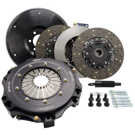 ST-246 TWIN DISC CLUTCH KIT, ORGANIC DISCS, CORVETTE C5/CHEVY LS (6 BOLT) WITH TREMEC TKO/T56, 850 l