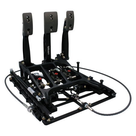 850-SERIES PEDAL ASSY, 3-PEDAL UNDERFOOT, TRUNNION TYPE BB, WITH SLIDER SYSTEM & FALSE FLOOR KIT, (T